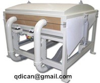 Vacuum pillow filling machine