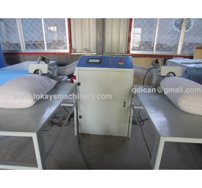 Polyester fiber carding and pillow cushion filling blowing machine